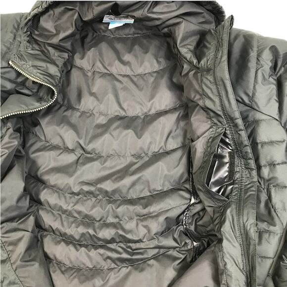 COLUMBIA Karis Gal Full Length Long Parka Coat-Jacket Women L Black Everyday EUC - Picture 9 of 13